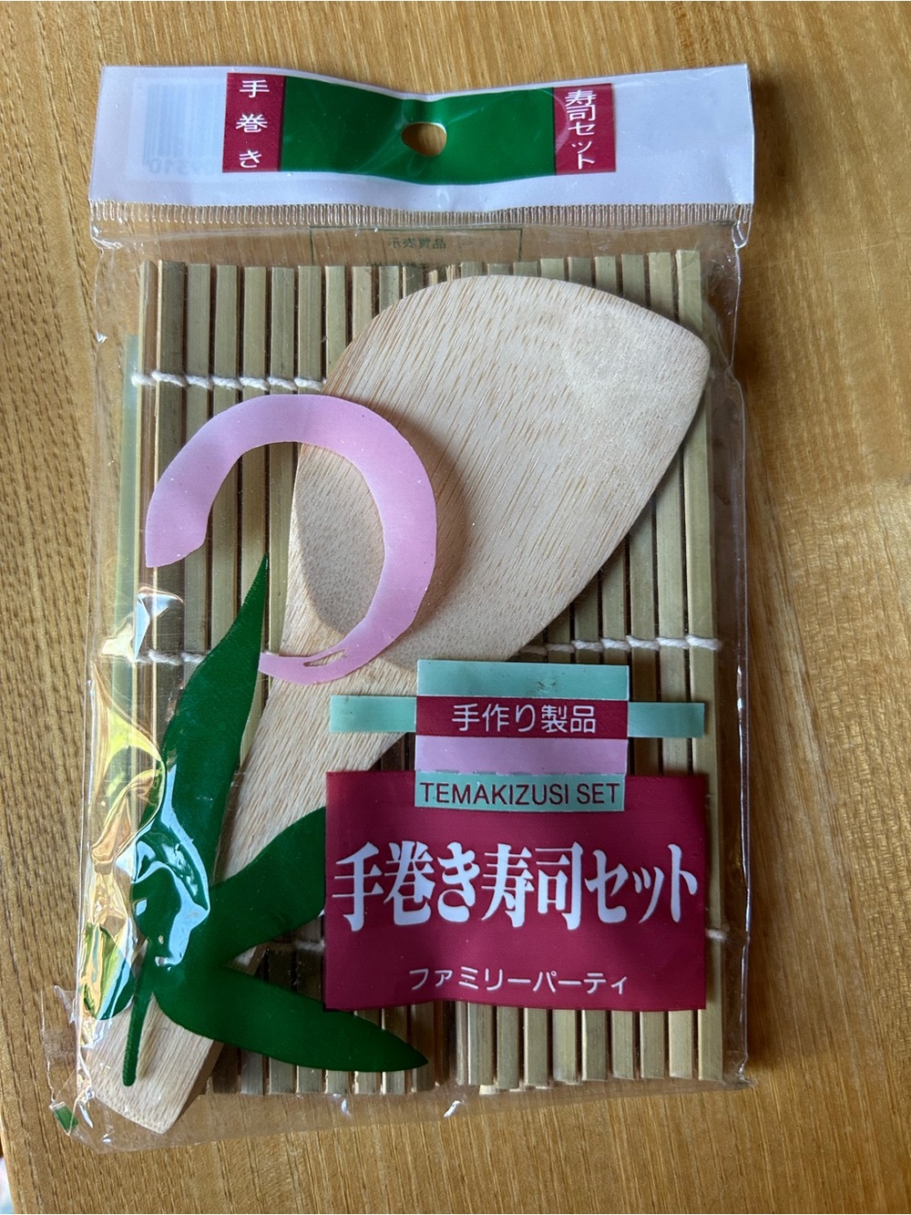 Temakizusi Set Sushi 🍣 Rolling Kit - Natural Wood & Green Accents